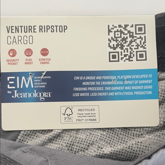 Copper & Oak Supply Co. Men's Venture Ripstop Stretch Cargo Short Gray 38 /Z8 - Picture 10 of 13